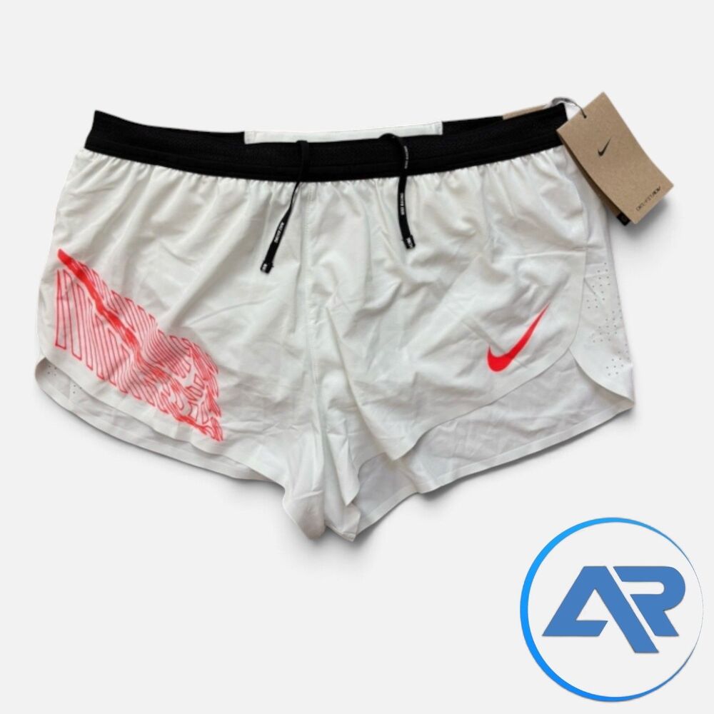 Nike Aeroswift Dri-Fit ADV 2” Brief Lined Shorts Men's LARGE IH6937-121 White
